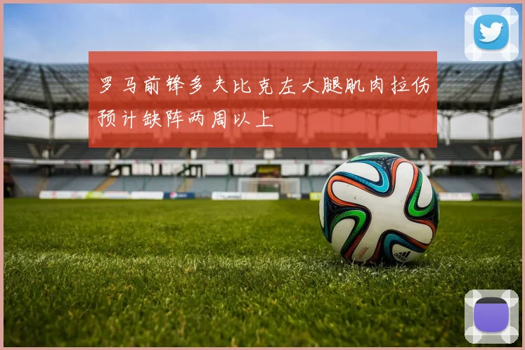 罗马前锋多夫比克左大腿肌肉拉伤预计缺阵两周以上